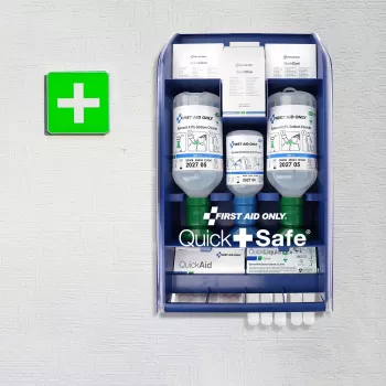 First Aid Only Quick+ Safe DIN EN 15154-4 zilā pirmās palīdzības aptieciņa (P-44027 00)