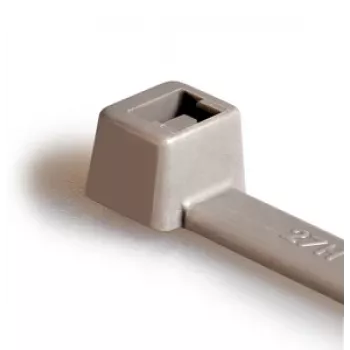 HellermannTyton T80R kabeļu saite, poliamīds 6.6, pelēka, 360 mm x 4.6 mm, 100 gabali (116-08018)