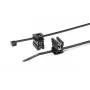 HellermannTyton T30REC4A-PA66HS/PA66HIRHS-BK melna karstumizturīga triecienizturīga kabeļu saite 150x3.5mm, 500 gab.