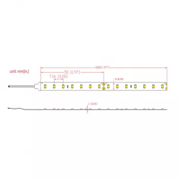SYNERGY21 Flex Strip silti balta DC24V 72W IP67 CRI>90 (S21-LED-B220010)
