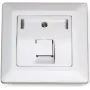 Dätwyler 185866 RJ45 Cat 7A datu modulis, 1 ports, balts