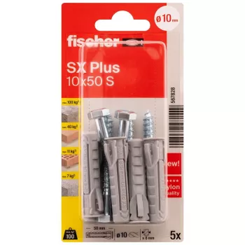 Fischer SX Plus dībeļi 10 x 50 mm, 5 gab. 567828