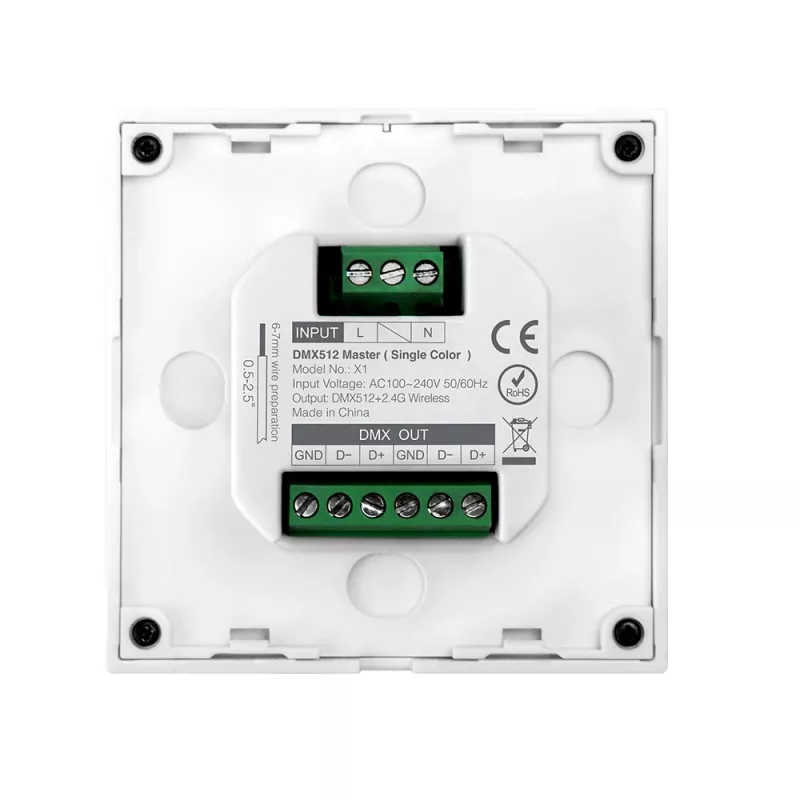 Synergy 21 LED DMX 1 in 1 viedā paneļa tālvadības pults MiLight/MiBoxer X1