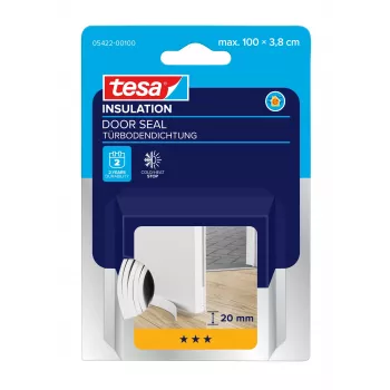 tesamoll UNIVERSAL durvju blīvējuma lente, balta, 38 mm x 1 m (05422-00100-01)