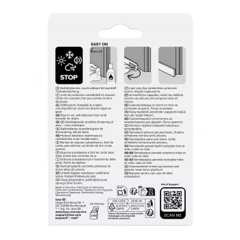 tesamoll UNIVERSAL durvju blīvējuma lente, balta, 38 mm x 1 m (05422-00100-01)