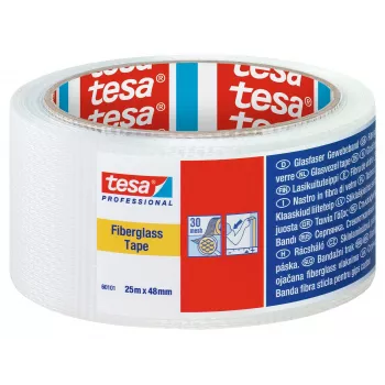 tesa 60101 Professional auduma līmlente balta 25 m x 48 mm 60101-00000-00