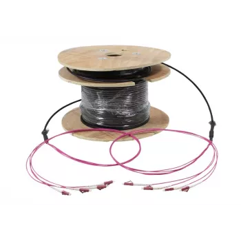 SYNERGY21 S217059V2 Optiskās šķiedras maģistrālais kabelis U-DQ(ZN)BH 4G 50/125 OM4 LC/LC 100m uz spoles