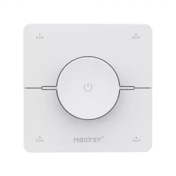 Miboxer K0 2.4GHz divu balto toņu CCT LED tālvadības pults ar rotējošu ripu, 4 ainas, balta