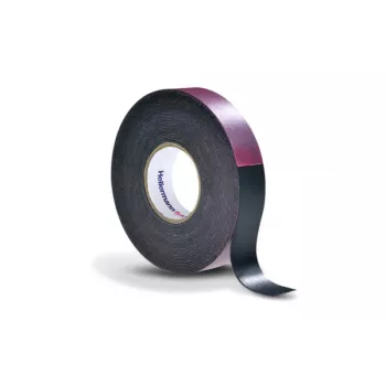 HellermannTyton HTAPE-POWER600 pašsavienojošā gumijas lente 19mm x 6,7m melna 711-10200