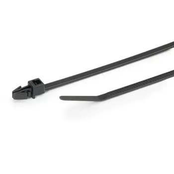 HellermannTyton T30RSF-PA66HS-BK (500) kabeļu saite 158 mm x 3,6 mm melna, 500 gab.