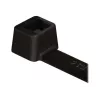 HellermannTyton T-Series T18R iekšpusē robota kabeļu saite, 100 mm x 2.5 mm, melna, 100 gab.