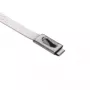 HellermannTyton MBT27S-316-SS-NA-C1 nerūsējošā tērauda kabeļu saite, 681 mm x 4,6 mm, lodveida fiksators, sudraba 111-93279