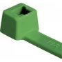 HellermannTyton T18R zaļi kabeļu saišķi, 100 x 2.5 mm, PA66, 80 N, 100 gab. (116-01815)