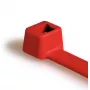 HellermannTyton T80L-N66-RD-C1 standarta kabeļu saite, iekšēji zobota, 390 mm x 4,6 mm, sarkana, 100 gabali 116-05412