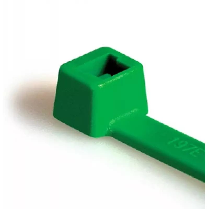 HellermannTyton T80L-N66-GN-C1 standarta kabeļu saite, 390 x 4,6 mm, zaļa, 100 gab. 116-05415