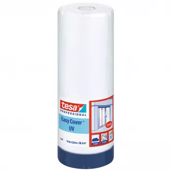 Tesa Easy Cover 4369 UV maskēšanas plēve ar integrētu līmlenti, caurspīdīga, 2,6 m x 17 m 04369-13-1
