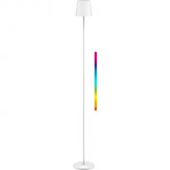 WENTRONIC Goobay Bezvadu LED grīdas lampa XL 122 cm RGBW balta (76572)
