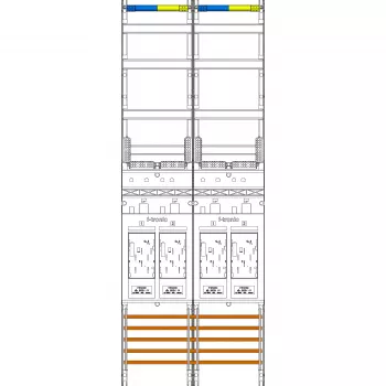f-tronic Skaitītāju lauks Meter Field 2-lauku E219 H=1350mm 4-eHZ 7143016