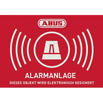 ABUS brīdinājuma uzlīme ar logotipu 148 x 105 mm (1 gab.) AU1422