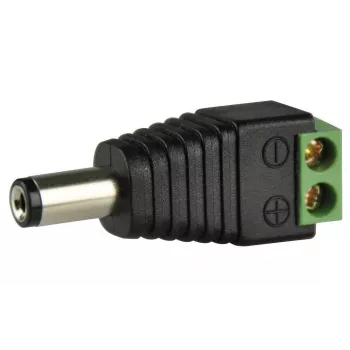 ABUS TVAC35800 strāvas adaptera kabelis - skrūvju spailu bloks uz 5,5 x 2,1 mm līdzstrāvas kontaktdakšu