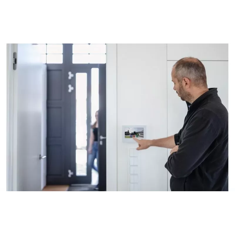 ABUS TVHS20200 7 collu PoE skārienmonitors balts LAN/WiFi durvju interkomam
