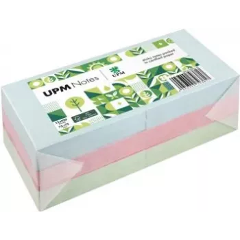 UPM Notes līmlapiņas 5654-20PG-12 Pastel 75x75mm 100 lapas, dažādas krāsas, 12 bloki