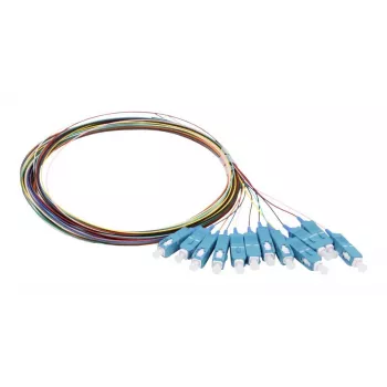 SYNERGY21 SC vienmoda OS2 optiskās šķiedras pigtails, 9/125µm, G.657.A2, 2m, 12 gab., krāsaini S215686V1