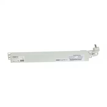 SYNERGY21 ALLNET 19 inch 1U statīva kontaktligzdu bloks ar 9 Schuko ligzdām un slēdzi, gaiši pelēks S215392V4