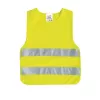 IWH 453502 Bērnu augstas redzamības drošības veste EN 1150, fluorescējoši dzeltena, ar āķu un cilpu aizdari, unisex