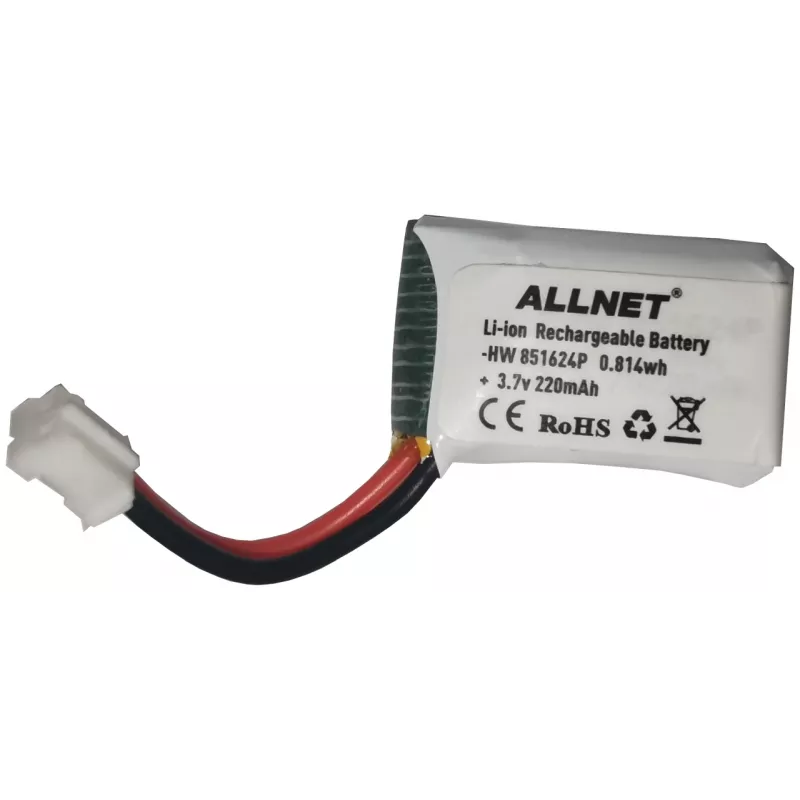 ALLNET Mini drons rezerves akumulators 3.7V 220mAh Li-ion (HW851624P)