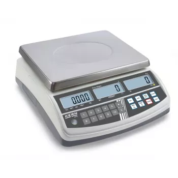 Kern CPB 15K0.2N skaitīšanas svari, 15 kg ietilpība, 0,2 g nolasāmība, nerūsējošā tērauda platforma, ar akumulatoru