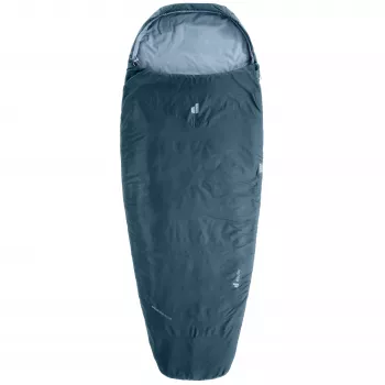Deuter Dreamlite EL 15C/59F sintētisks guļammaiss, rāvējslēdzējs kreisajā pusē, 50D pārstrādāta poliestera ripstop, 800 g, nautic-breeze