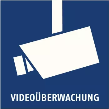 ABUS AU1500 videonovērošanas brīdinājuma uzlīme 90 x 90 mm