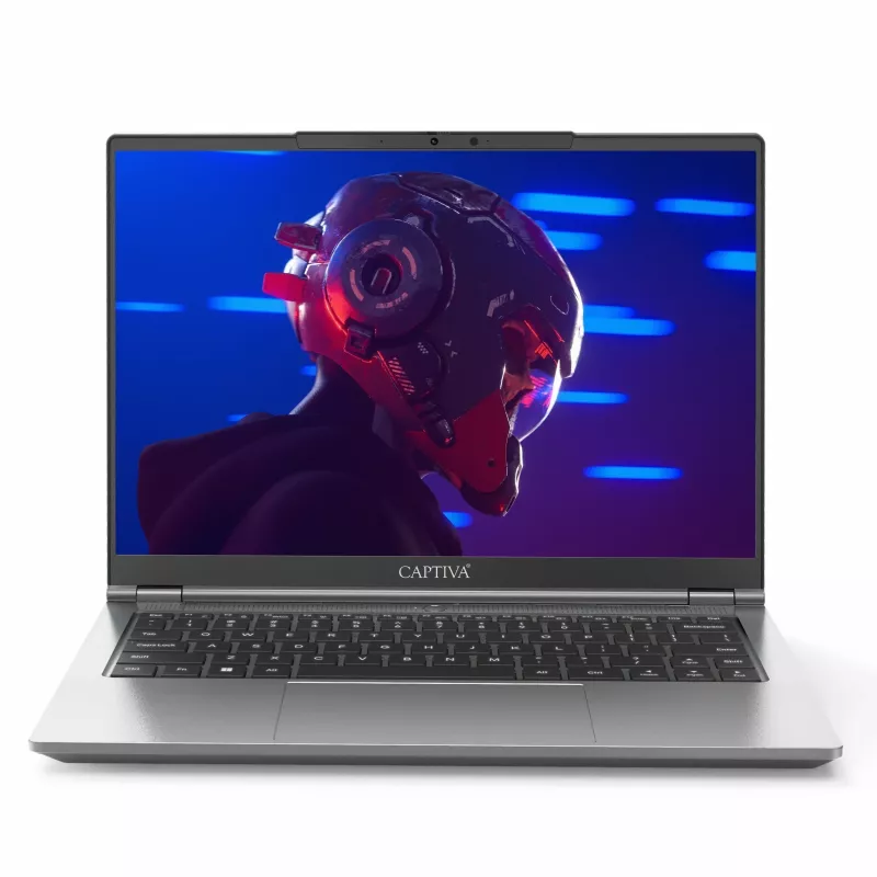 CAPTIVA Notebook Power Starter R94-510GE Ryzen 7 255 14 collu FHD IPS portatīvais dators, AMD Ryzen 7 5700U, 32GB RAM, 1TB SSD, Radeon Graphics, Windows 11 Pro, tumši pelēks