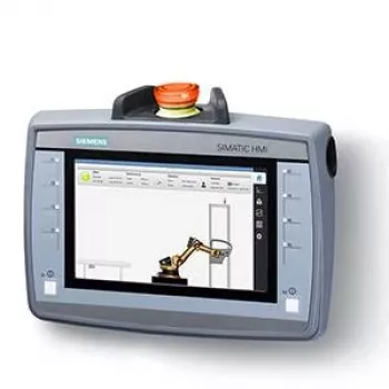 Siemens SIMATIC HMI KTP700F Mobile 7 inch TFT skārienpanelis ar PROFINET, IP65, avārijas stop un apstiprinājuma pogām 6AV21252GB230AX0