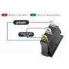IWH Sarkans apgaismots pārslēgslēdzis 12V/24V 10A ON-OFF SPST 19029