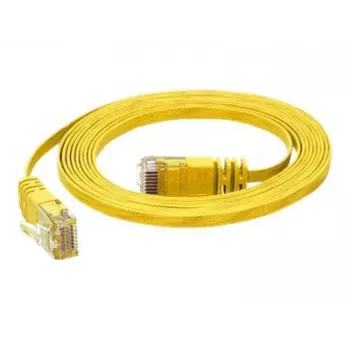 TECLINE Dätwyler Cat 6a S/FTP tīkla kabelis, PiMF, dzeltens, 3,0 m, 10 Gbit/s, bez halogēniem, Hirose TM31 savienotāji 78003Y