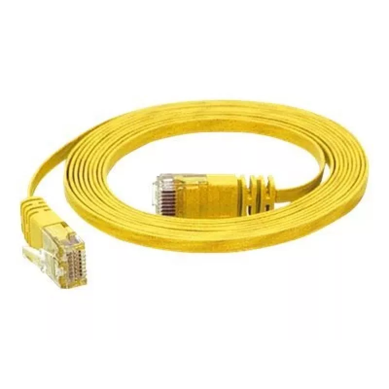 TECLINE Dätwyler Cat 6a S/FTP tīkla kabelis, PiMF, dzeltens, 3,0 m, 10 Gbit/s, bez halogēniem, Hirose TM31 savienotāji 78003Y