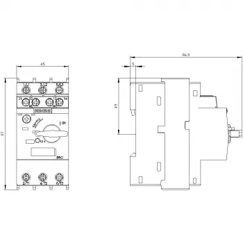 Siemens 3RV2021-1EA15 automātiskais slēdzis
