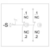 Siemens SIRIUS ACT 3SU18010NB002AA2 komplekts ar korpusu grīdas montāžai, 1 avārijas apturēšanas poga, atbrīvošana ar pagriezienu, sarkana, dzeltena
