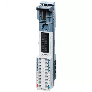 Siemens SIMATIC ET 200SP bāzes vienība BU15-P16+A0+2D, tips A0, push-in spailes, gaišas krāsas kods, 16 procesu spailes, 2 diagnostikas spailes, definē jaunu potenciālu grupu P1 2 vadu sensoriem, DIN sliedes montāža, IP20 6ES71936BP000DU0