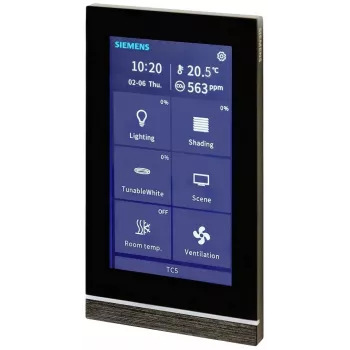 Siemens Touch Control TC5 5 Panel, melns, iedziļinātā montāža 205/22 (5WG12052AB22)