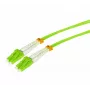 Tecline HD OM5 daudzmodu optiskās šķiedras komutācijas kabelis LC Duplex uz LC Duplex, 50/125 µm, laima zaļš, 2,0 m 796LL02