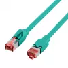 EFB-Elektronik Cat.6A S/FTP LSZH komutācijas kabelis, RJ45, zaļš, 25 m K8053.25