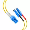 EFB-Elektronik Duplex Jumper LC-E2000 9/125µ OS2 LSZH dzeltenais 2,0mm 1m O0364.1