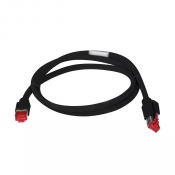 EFB Elektronik K0700SW.0,5 Cat.7 S/FTP LSZH komutācijas kabelis, 0,5 m, melns
