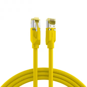 EFB Elektronik RJ45 komutācijas kabelis Cat.6A S/FTP LSZH dzeltens 0,15m (K8560GE.0,15)