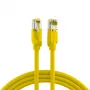 EFB Elektronik RJ45 komutācijas kabelis Cat.6A S/FTP LSZH dzeltens 0,15m (K8560GE.0,15)