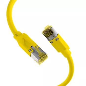 EFB Elektronik RJ45 komutācijas kabelis Cat.6A S/FTP LSZH dzeltens 0,15m (K8560GE.0,15)