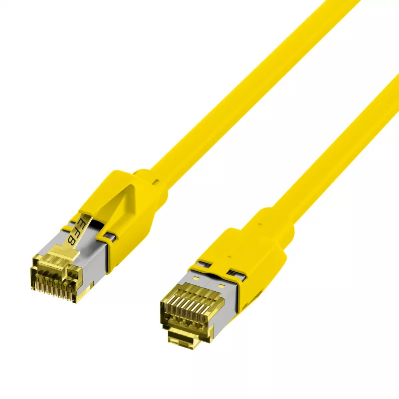 EFB Elektronik RJ45 komutācijas kabelis Cat.6A S/FTP LSZH dzeltens 0,15m (K8560GE.0,15)